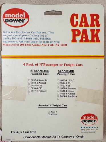 Model Power N-Scale Crescent Limited 4-Car Pak C8 - Picture 13 of 13