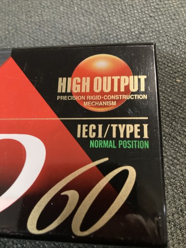 TDK D60 Leerkassette Tape IECI/Typ I High Output versiegelt Neu - Bild 2 von 7