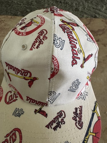 Vintage 1980s ST. LOUIS CARDINALS All Over Print Snapback Logos Cap or Hat - Picture 3 of 15