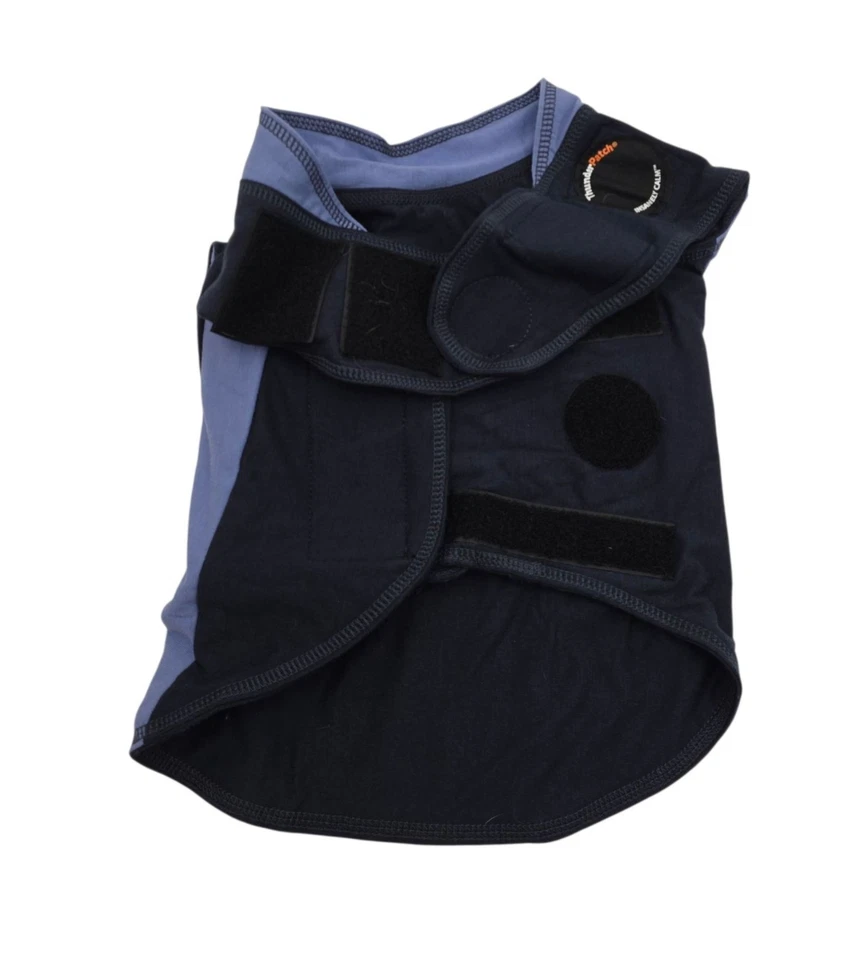 Camiseta polo Thunder para perros, talla mediana azul Foto 3 de 4