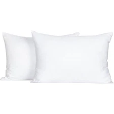 2 Pack Small Cotton Down Alternative Pillows, Super Soft and Breathable Small...