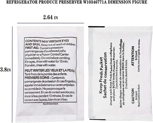 W10346771A Refrigerador Produce Conservador (10 Paquetes-Paquete de 5 Incluido) Blanco - Imagen 5 de 5