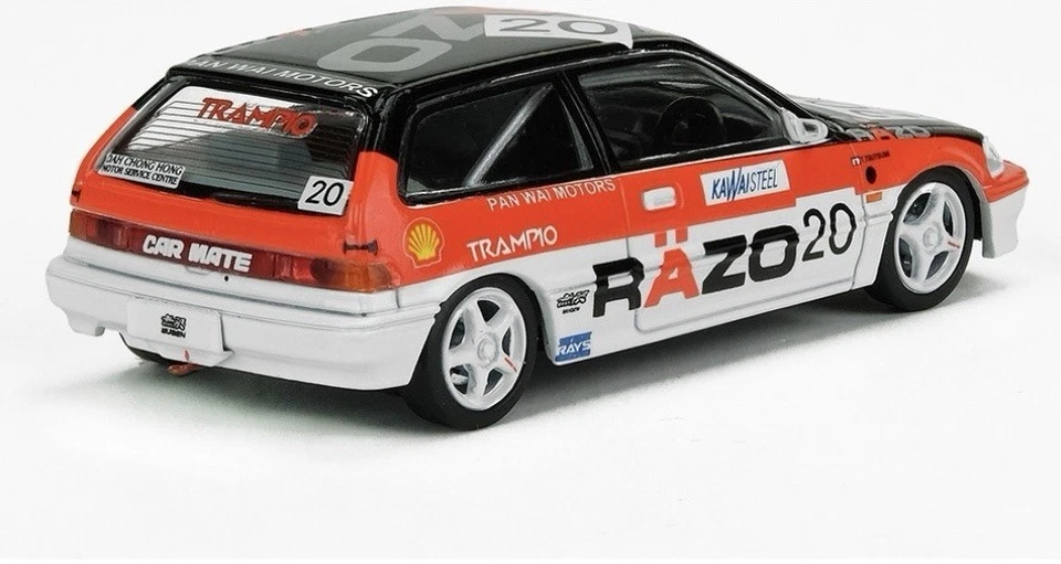 INNO64 1/64 本田 CIVIC EF3 Gr.A #20 RAZO 澳门桂亚比赛 1989(等级冠军) — 第 2/3 张图片