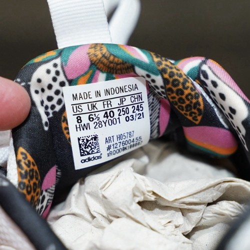 Adidas Damen-Laufschuhe Größe 8 weiß Zoe Saldana x PureMotion Blumenmuster - Bild 13 von 13