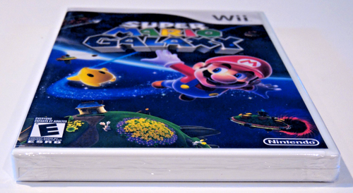 Super Mario Galaxy (Nintendo Wii, 2007) etichetta bianca NUOVO sigillato in fabbrica *pls LEGGI - Foto 4 di 17