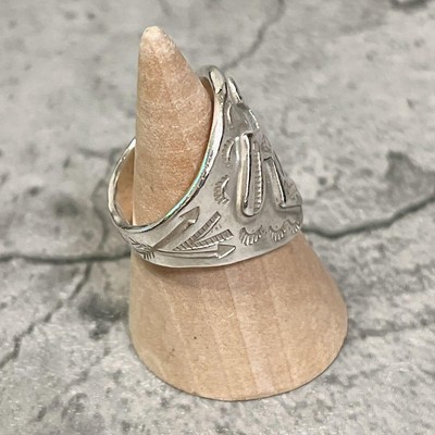 LARRY SMITH Larry Smith Swastika Ring Size 15 Rare Navajo