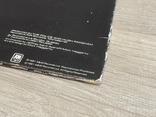 The Police Ghost In The Machine Vinyl LP Record AMLK 63730 A&M 1981 & Single - Picture 10 of 23