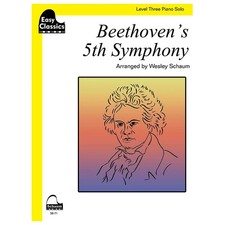 SCHAUM Beethoven's 5th Symphony Educational Piano Book Level 3 
