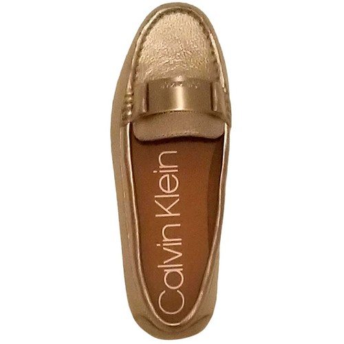 Calvin Klein Women's Lisette Flats Metallic Gold 6M MSRP 99 New - Picture 2 of 6