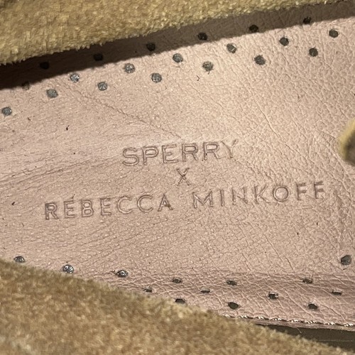 Sperry x Rebecca Minkoff Boots Women's Sz 10 Tan Fringe Moccasin Chukka Shoes - Picture 6 of 8
