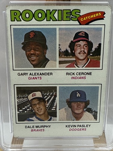 1977 Topps Rookie Catchers Dale Murphy, Rick Cerone, Gary Alexander #476 GMA 4 - Picture 2 of 5
