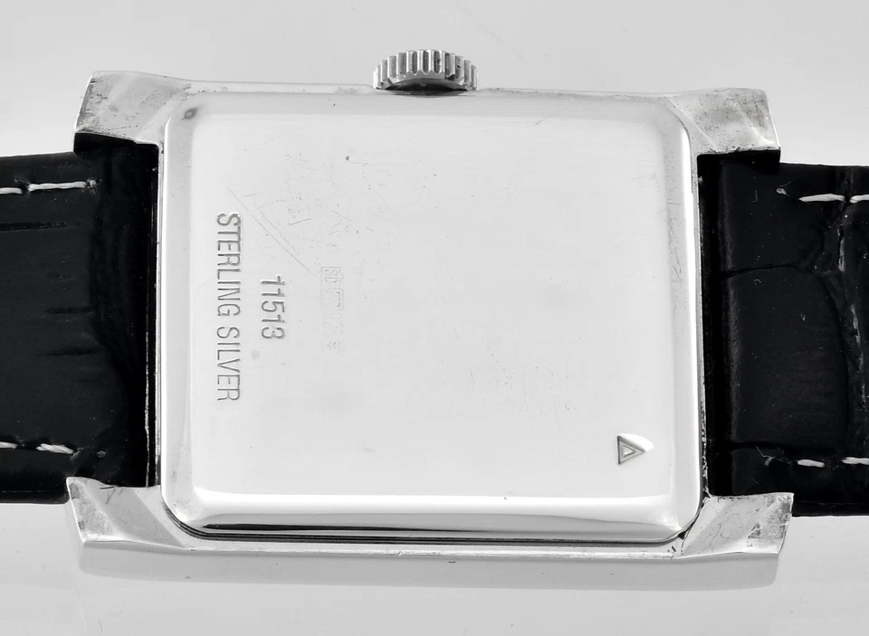 Vintage ROTARY Elite Sterling Silver  All Swiss Mens Wrist Watch - - Image 3 of 4