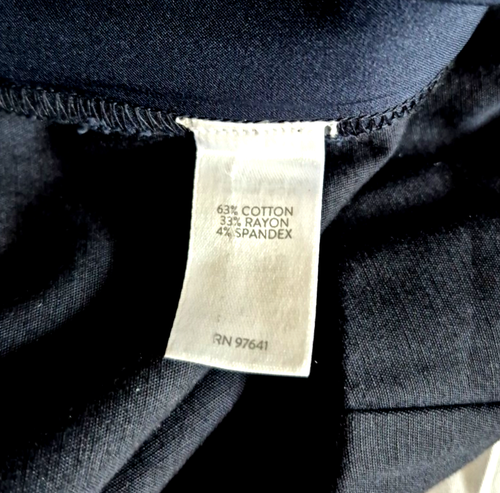 Pantalones J Jill 8 Essentials Algodón Elastizado Azul Marino Ajustados Pantalones al Tobillo Bolsillos Nuevos con Etiquetas - Imagen 13 de 14