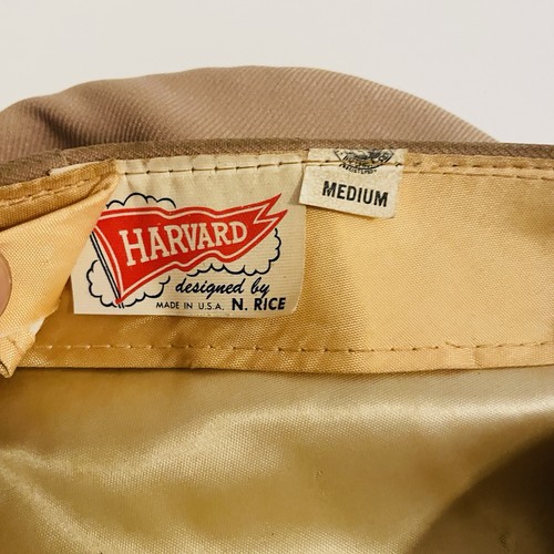 VINTAGE Harvard N. Rice Golf Driver Mütze Zeitungsjunge Flatcap Medium muss neu geformt werden - Bild 2 von 5