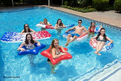 American Stars Inflatable Pool Floaties for Kids and Adults Star Tubes (3 Pack) - Picture 7 of 7