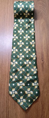 SOHO LIMITED Silk Tie Italy Tennis Rackets All Over Print Men's 58x4" Necktie  - Picture 6 of 7