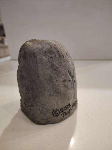 The Stone Bunny Owl Statue 2012 Telle M. Stein 3.5" Owl Figure Collectible - Picture 5 of 11