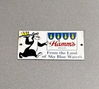 VINTAGE HAMMS BEER BEAR ALCOHOL PORCELAIN SIGN CAR GAS TRUCK OIL MOTORCYCLE