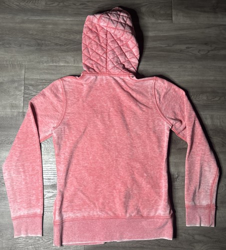 Roxy Y2K Pink Full Zip Sweatshirt Hoodie Women’s Medium Logo - Picture 7 of 8