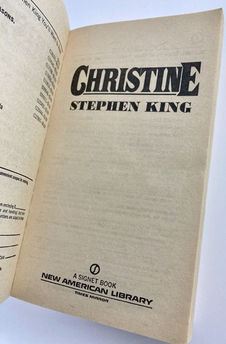 Vintage Christine Stephen King Paperback 1983 1st Edition Paperback - Picture 14 of 17