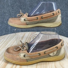 Sperry Top Sider Shoes Womens 7 M Boat Brown Leather Round Toe Comfort 9102047