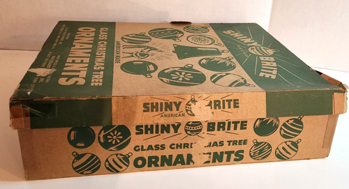 Lot 12 Assorted Vintage Christmas Ornaments in a Shiny Brite Box READ - Picture 7 of 10