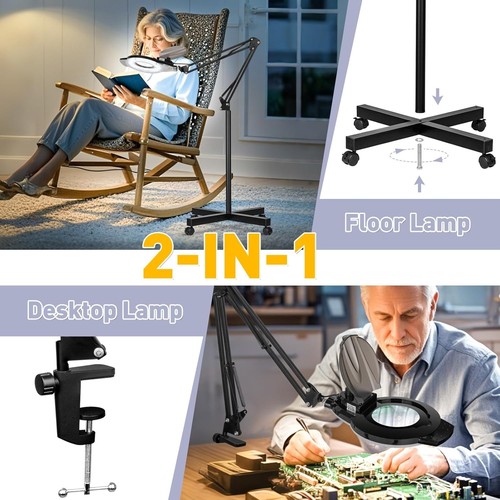 2200 Lumens 10X Magnifying Lamp with Dimmable Light - Ideal for Crafts & Repairs - Picture 5 of 12