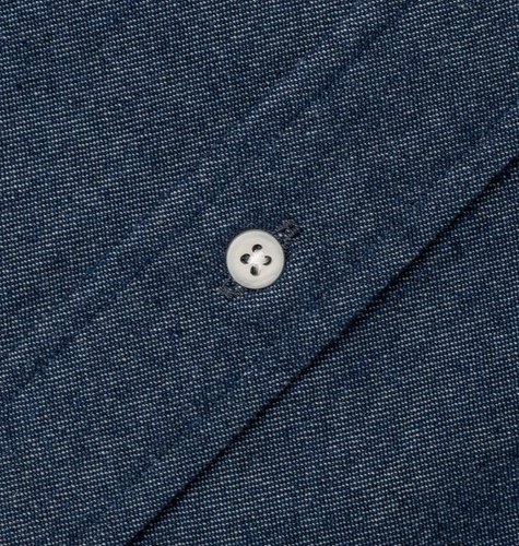 Gitman Vintage $265 Blue 8oz Dark Denim Work Shirt 100% Cotton Twill XXL FW25 - Picture 6 of 6