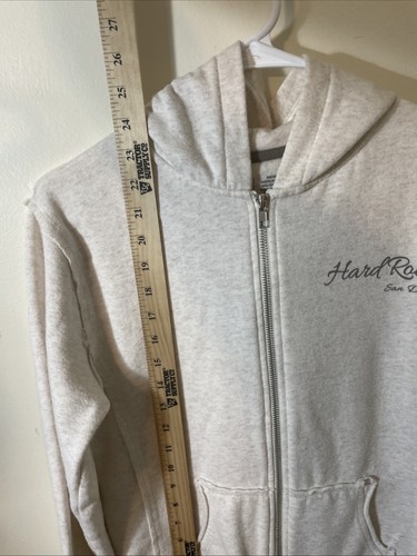 Hard Rock Casino Sweatshirt Gr. Medium Damen grau Hoodie Full Zip - Bild 5 von 6