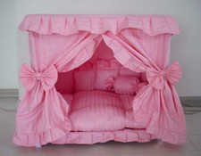 Gorgeous Handmade Princess Pet Dog Cat Bed House 1 Candy Pillow