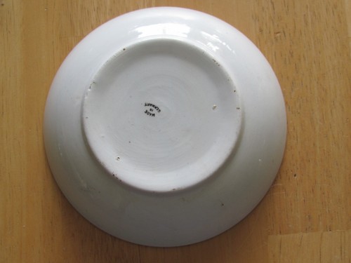 JUEGO DE PLATILLOS PROFUNDOS TAZA ANTIGUA CRIADA LECHERA VACA Y CABRAS MARRÓN TRANSFERENCIA ALEMANIA - Imagen 4 de 8