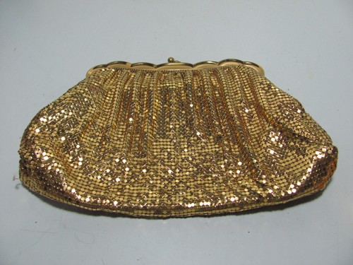 Vintage Whiting & Davis Gold Mesh Evening Bag Very Good Condition Selling As Is - Picture 3 of 8