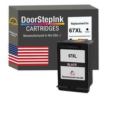 DoorStepInk Compatible Ink Cartridge HP 67XL 3YM57AN Black High Yield-USA