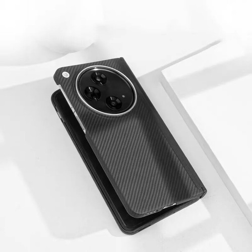 Custodia Magsafe originale in fibra di carbonio per OnePlus OPEN Find N3 opaca cerniera pieghevole cover - Foto 13 di 20
