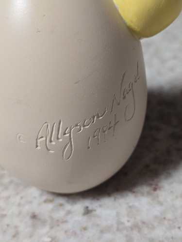 Vier (4) Vintage Allyson Nagel Humpty Dumpty Egg Collection Set signiert - Bild 5 von 5