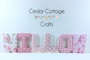 Fabric Letters Wall Art Personalised Handmade Nursery Name Wall Art Personalised Handmade Nursery
