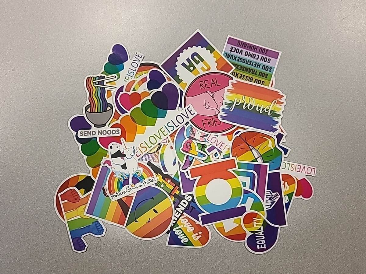 50 pcs Pride Sticker Lot Bomb Decal Vinyl Skate Skater LGBTQ