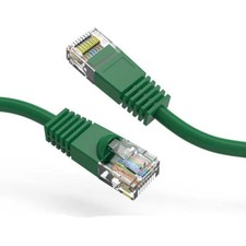 40Ft CAT5E UTP Ethernet Network Booted Cable Green