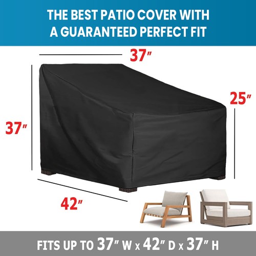 Waterproof Chair Cover High Back Outdoor Patio Garden Furniture Storage Covers - Picture 33 of 42