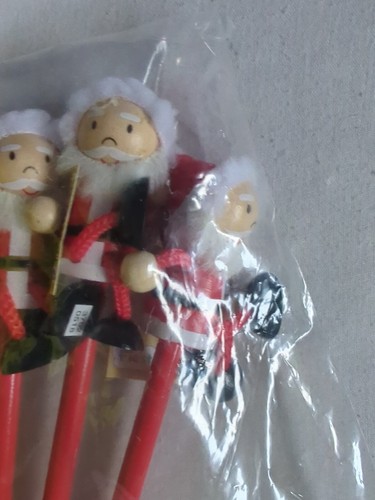 6 Lápices de Papá Noel Modelo 3D Juguete Arte Escritura Niños Navidad Divertido Lindo Niños Navidad - Imagen 4 de 24