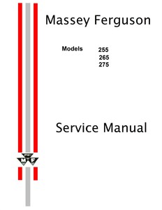 Massey Ferguson 255, 265, 275 Tractors Service Manual Reproduction | eBay