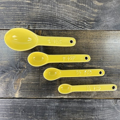 Measuring Spoon set yellow ceramic full set with silicone ring - Picture 10 of 10