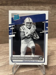 2020 Panini Donruss Optic Jonathan Taylor RC #317 Rated Rookie Negative TC5717