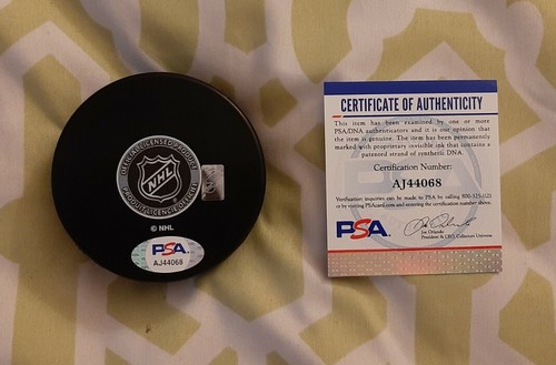 Jeremy Roenick signed Chicago Blackhawks NHL hockey puck PSA COA #AJ44068 - Picture 3 of 3