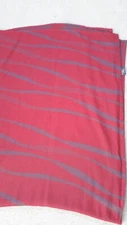 TURKISH AIRLINES  Red/Gray Stripe Economy Class Blanket 62" x 46" Unopened