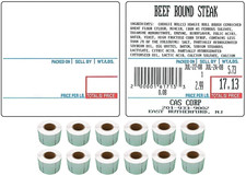 LST-8020 Printing Scale Label, 58 X 60 Mm, Upc/Ingredients 12 Rolls of 500 Label