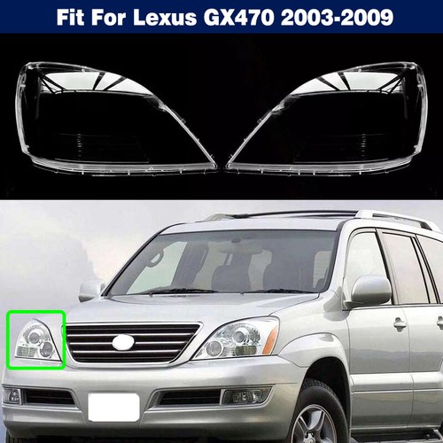 2PC Headlight Lens Cover Shell Lampshade Cap Seal Glue For Lexus GX470 2003-2009 - Picture 8 of 8