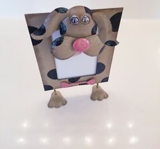 Picture Frame Metal Dog Standing Frame Glitter 3 5 Photo Frame is 10" 6.5"