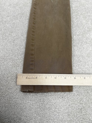 J.Crew Pants Mens 30 Brown Chino Khaki Flat Front Preppy Stretch Slim Stretch - Picture 7 of 15