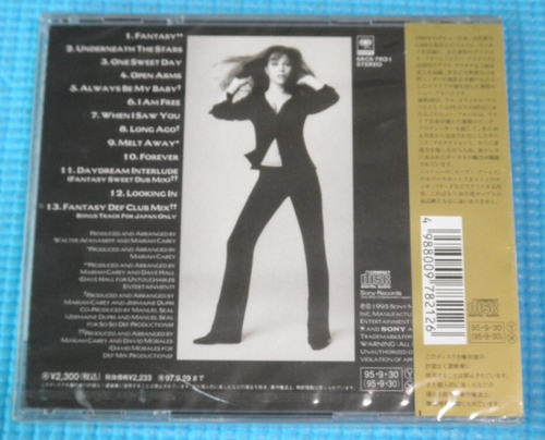MARIAH CAREY CD Daydream w/Bonus Track 1995 OOP Japan OBI New Sealed - Imagen 2 de 4
